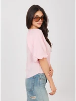 Halenka D74515M11340A světle růžová Halenka D74515M11340A světle růžová