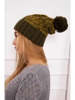 Paris fleecová čepice K213 khaki+kiwi