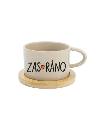 ZAS_RÁNO - krémový hrníček makronka 200 ml