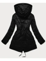 Černo-grafitová oboustranná dámská bunda (W556)