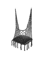 Závěsná sedačka DRAGON HAMMOCK 60x60x115 cm s polštářem DARK GREY