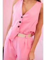 Set vesta + kalhoty světle růžová Set vesta + kalhoty světle růžová