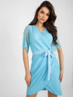 LK SK 508643 šaty.38X světle modrá