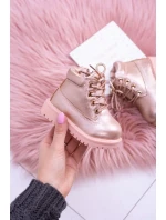 Dětské boty traper Zlate růžove Dexter Dětské boty traper Zlate růžove Dexter