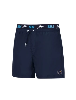 Pánské plavky SM25-17 Summer Shorts tm. modré - Self Pánské plavky SM25-17 Summer Shorts tm. modré - Self