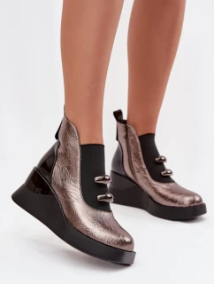 Boty na klínovém podpatku  model 220506 Step in style