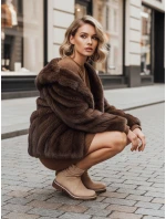 Dámské semišové béžové kozačky FashionStreet ZY1282