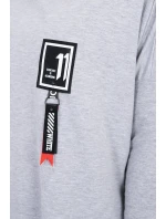 Oversize mikina s asymetrickými boky šedá Oversize mikina s asymetrickými boky šedá