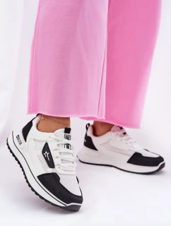 Dámské Sportovní Boty Na Platformě Big Star RR274A223 HI-POLY SYSTEM Bílá-Černá