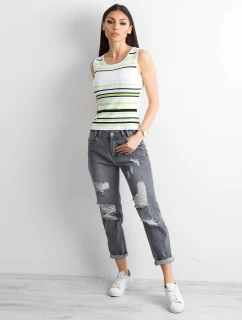 Dámský top AT TP 5038.28P bílý a zelený