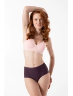 Tmavě švestkový jednoduchý maxi spodní díl - Julimex