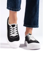 Trendy tenisky dámské černé bez podpatku Trendy tenisky dámské černé bez podpatku