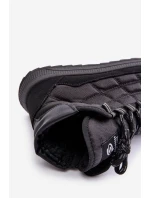 Zateplené Pánské Zimní Boty Šněrovací Progress PROGJ-24-153 Černé