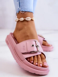 Dámské módní pantofle Big Star - růžové