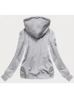 Šedá dámská sportovní mikina s potiskem (N7283) Šedá dámská sportovní mikina s potiskem (N7283)