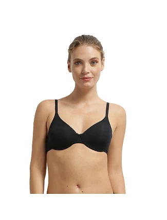 Dámská podprsenka s kosticí DIM INVISIBLE UNDERWIRE FULL CUP BRA - DIM - černá
