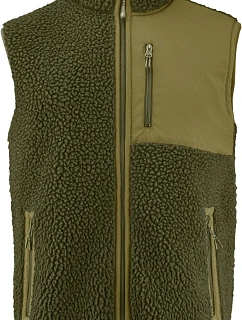 James Harvest Kingsley Fleece Vest Men Pánská fleecová vesta Sherpa "Two-Tone" 62.1501 moss green