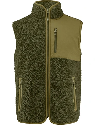 James Harvest Kingsley Fleece Vest Men Pánská fleecová vesta Sherpa "Two-Tone" 62.1501 moss green James Harvest Kingsley Fleece Vest Men Pánská fleecová vesta Sherpa "Two-Tone" 62.1501 moss green