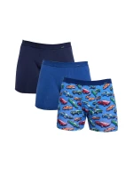 Pánské boxerky 946/02 A'3 modré mix - Cornette Pánské boxerky 946/02 A'3 modré mix - Cornette