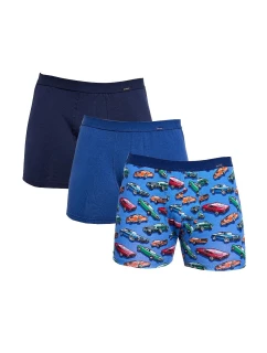 Pánské boxerky 946/02 A'3 modré mix - Cornette