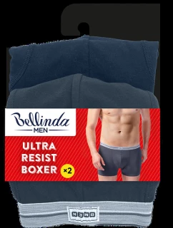 Dvojbalení bavlněných boxerek ULTRA RESIST BOXER 2x - BELLINDA - šedá