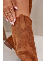 Dámské Děrované Kozačky Camel S.Barski Dámské Děrované Kozačky Camel S.Barski