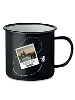 Personalizovaný retro plecháček s fotkou a cestovatelským motivem