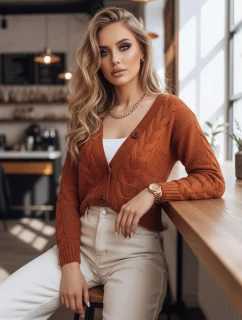 Dámský červený svetr NISTEL FashionStreet MY1684