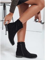 Dámské podzimní černé boty FashionStreet ZY1037