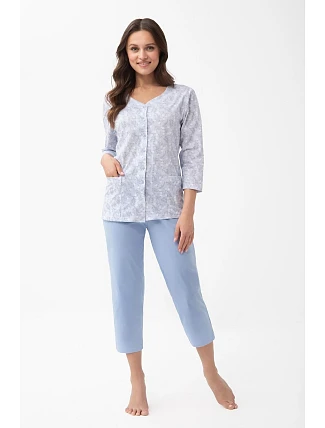 Pyžamo Luna 1305 7/8 2XL-3XL L26 rozepínací