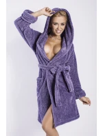 Dámský župan Diana short violet - DKAREN