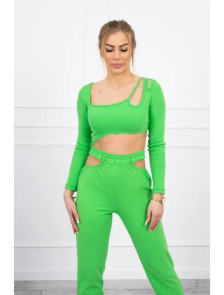 Sada s blůzou top zelená neonová Sada s blůzou top zelená neonová