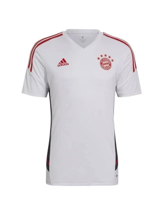 Pánské tréninkové tričko FC Bayern M HB0621 bílé - Adidas Pánské tréninkové tričko FC Bayern M HB0621 bílé - Adidas