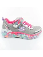 Skechers S Lights LED dětská sportovní obuv pro dívky na suchý zip šedá Skechers S Lights LED dětská sportovní obuv pro dívky na suchý zip šedá