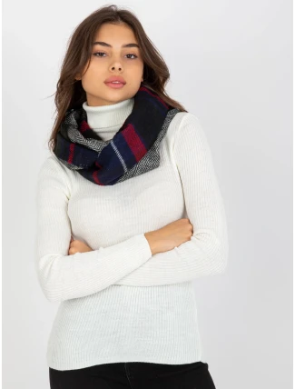 Tunelová šála AT KM 1402.20 tmavě modrá červená