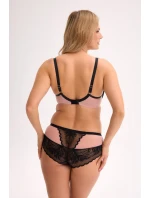 Gaia poloměkká podprsenka BSM 1308 Amara Maxi Black-Pink