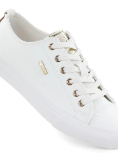 Dámské nízké tenisky z eko kůže bílé Big Star RR274748