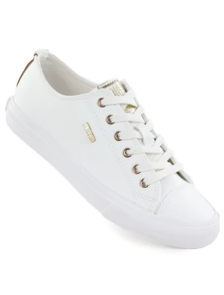 Dámské nízké tenisky z eko kůže bílé Big Star RR274748