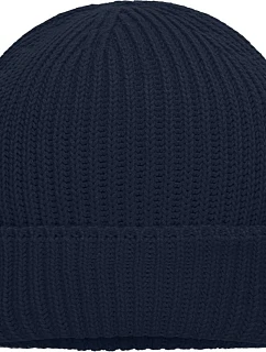Daiber MB 7409 Pletená čepice z bio bavlny 03.7409 navy