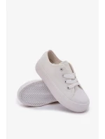 Dětské plátěné tenisky Big Star - bílé