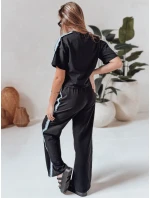 Dámská tepláková souprava oversize SPORT LIKE černá FashionStreet AY1146