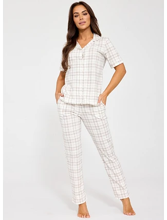 Pyžamo Cornette 879/342 Holly kr/r S-2XL rozepínací Pyžamo Cornette 879/342 Holly kr/r S-2XL rozepínací