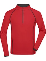 Daiber JN 498 Pánské funkční tričko s dlouhým rukávem 02.0498 red/black