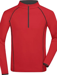 Daiber JN 498 Pánské funkční tričko s dlouhým rukávem 02.0498 red/black