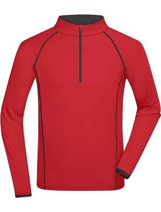 Daiber JN 498 Pánské funkční tričko s dlouhým rukávem 02.0498 red/black
