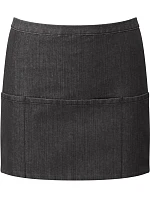 Premier PR 155 Krátká zástěra do pasu s kapsou "Colours" 39.0155 black denim