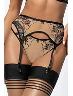 Podvazkový pás V-10802 béžovo-černý - Axami