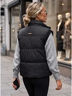 Dámská prošívaná vesta s stojáčkem, černá, FashionStreet TY5967 Dámská prošívaná vesta s stojáčkem, černá, FashionStreet TY5967
