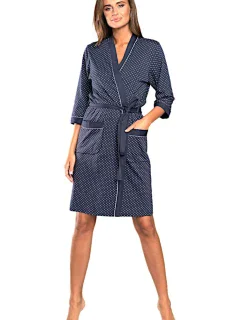 Dámský župan Montana blue - ITALIAN FASHION