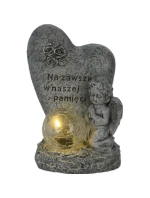 FIGURKA ANDĚLA NÁHROBNÍ SVÍČKA VEDENÁ NAVŽDY V NAŠÍ PAMĚTI